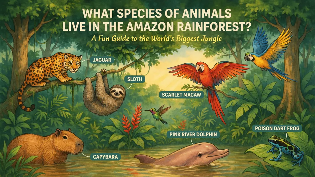 What Species of Animals Live in the Amazon Rainforest? A Fun Guide What Species of Animals Live in the Amazon Rainforest